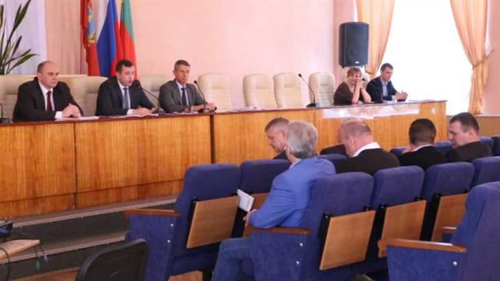 Заседание городского Совета народных депутатов