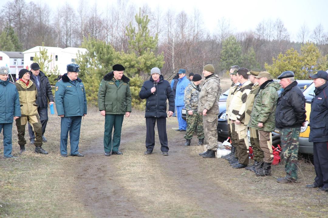 В Клинцовском районе прошли учения по ликвидации природных пожаров.