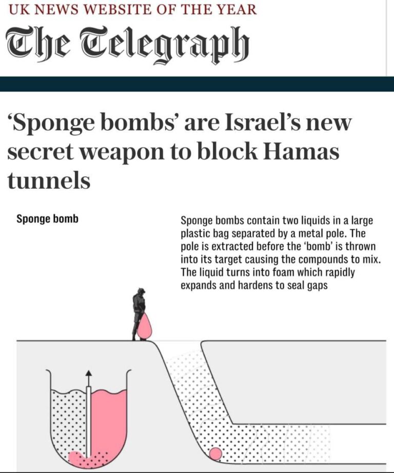«Губчатые бомбы» — новое секретное оружие Израиля