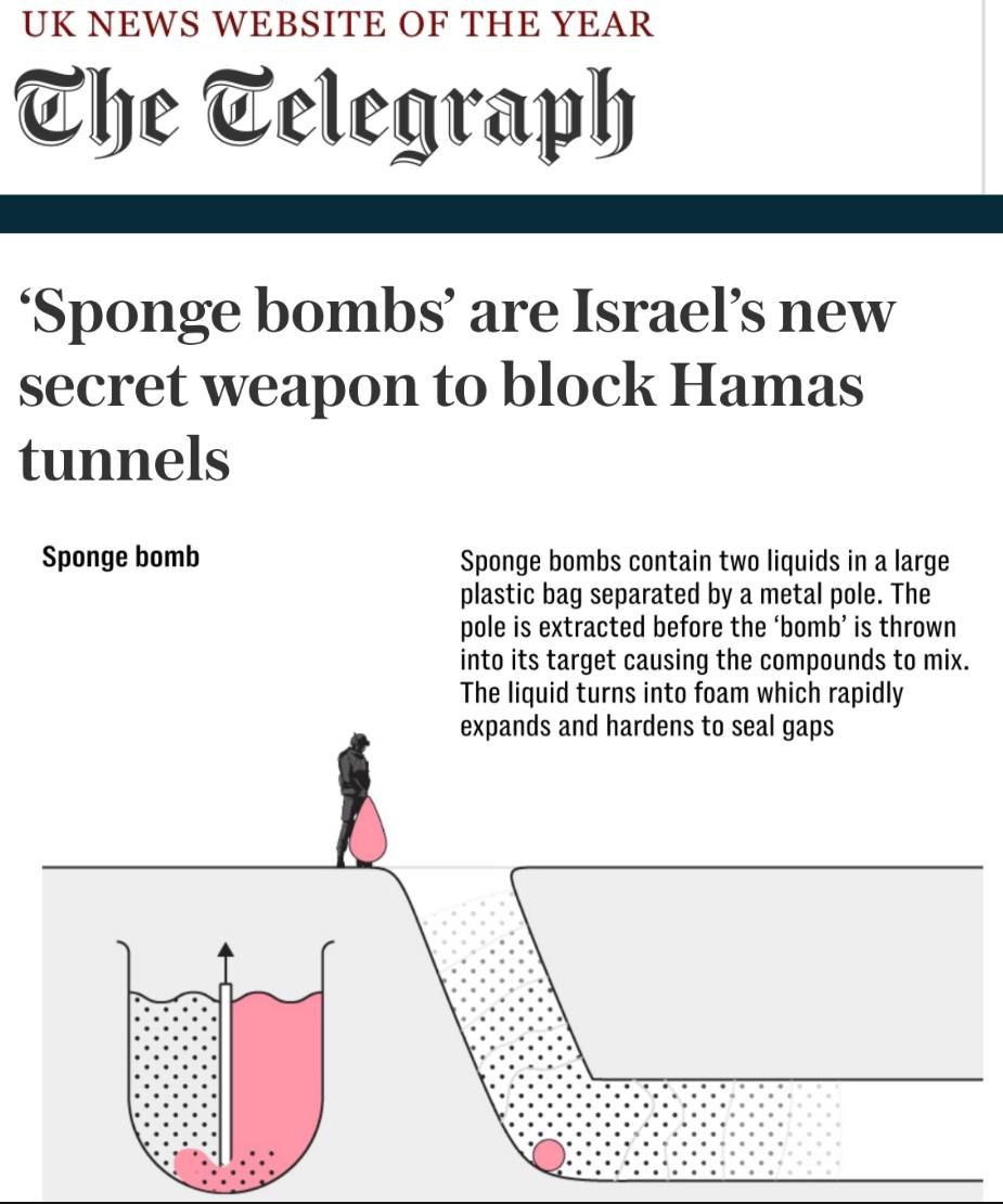 «Губчатые бомбы» - новое секретное оружие Израиля